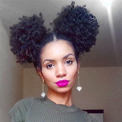 space buns black girl|space buns afro hair.